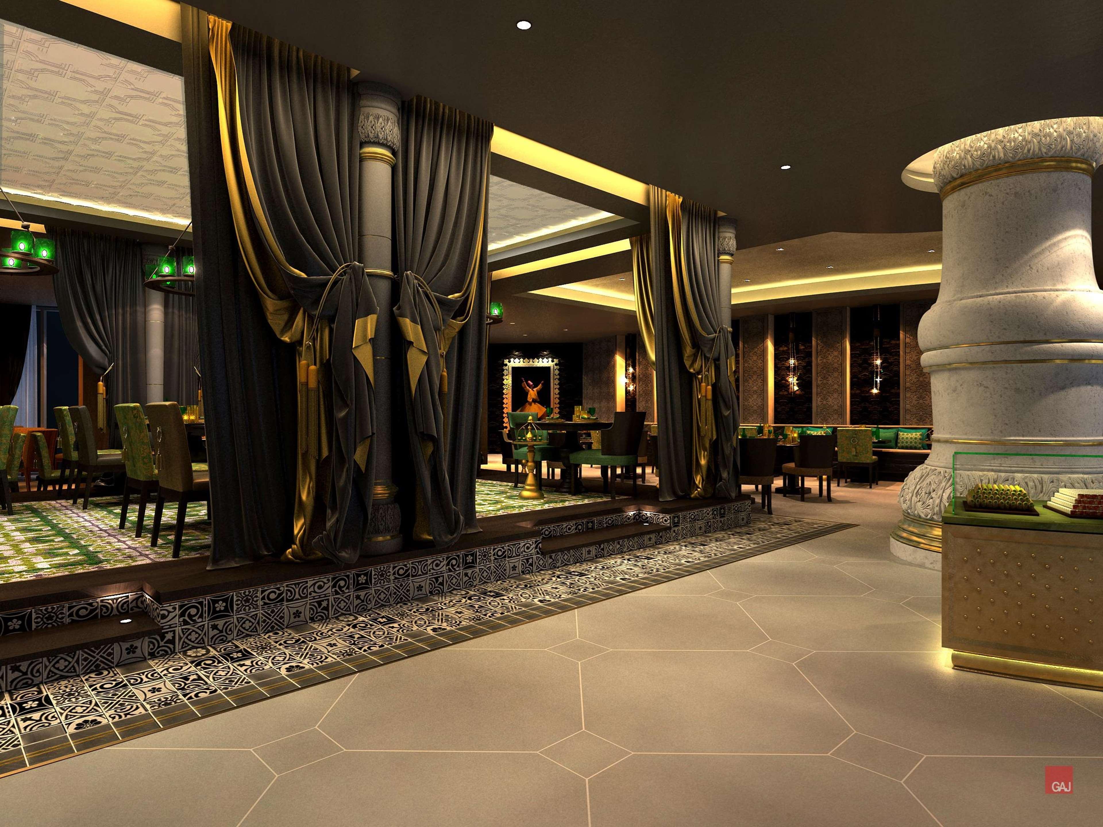 Fairmont Ajman Hotel Ngoại thất bức ảnh 3D rendering of a restaurant